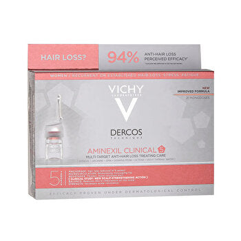 Vichy Multi-purpose Treatment Against Hair Loss For Women Dercos Aminexil Clinical 5x 21 6ml 21ml