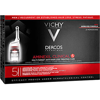 Vichy Dercos Aminexil Clinical 5 - Multi-purpose Anti-hair Loss Treatment For Men 21.0ks