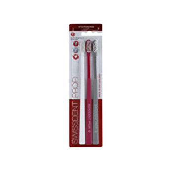 Swissdent Toothbrush Whitening Trio Soft 2 & 1 Free (bílý & Růžový & šedý)