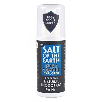 Salt-Of-The-Earth Natural Deodorant For Men Pure Armor Explorer ( Natura L Deodorant) 100ml 100ml