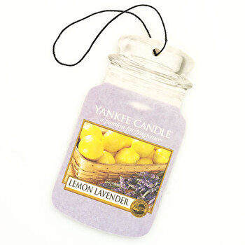Yankee Candle Lemon Lavender Ultimate Car Jar (paper With Lavender) - Paper Car Tag