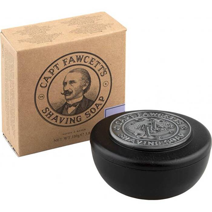 Captain Fawcett Shaving Soap - Shaving Soap In A Wooden Bowl 100.0g