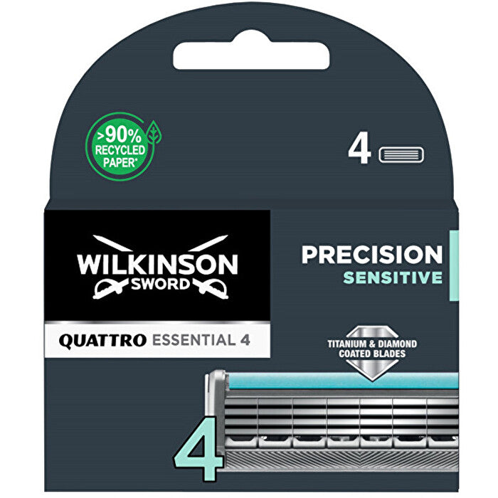 Wilkinson Sword Quattro Titanium Sensitive (4 Pcs) - Spare Heads