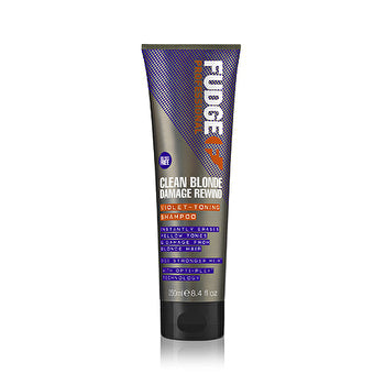 Fudge Clean Blonde Damage Rewind Violet Toning Shampoo - Purple Toning Shampoo For Blonde And Highlighted Hair 250ml