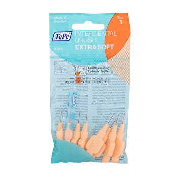 TePe Interdental Brush Extra Soft (0.45 Mm Orange 8 Pcs) - Very Fine Interdental Brushes 8.0ks