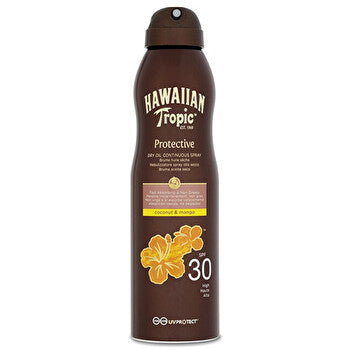 Hawaiian Tropic Protective Dry Oil Continuous Spray Spf 30 - Dry Suntan Oil 177ml