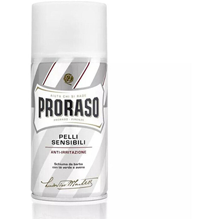 Proraso White Shaving Foam - Shaving Foam For Sensitive Skin With Green Tea 50ml