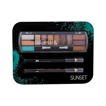 2K Night & Day Sunset Eyes Palette - Gift Set For Eye Make-up