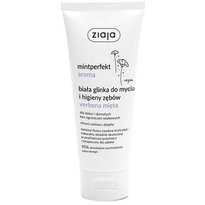 Ziaja Mintperfect Aroma White Clay Verbena & Mint Toothpaste - Toothpaste With Minerals And White Clay 100ml