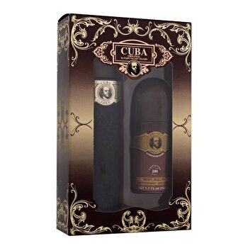Cuba Gold Gift Set Eau De Toilette 100ml And Deodorant 50ml 100ml