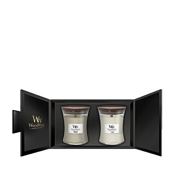 WoodWick Candle Gift Set ( Fireside Linen ) 275.0g