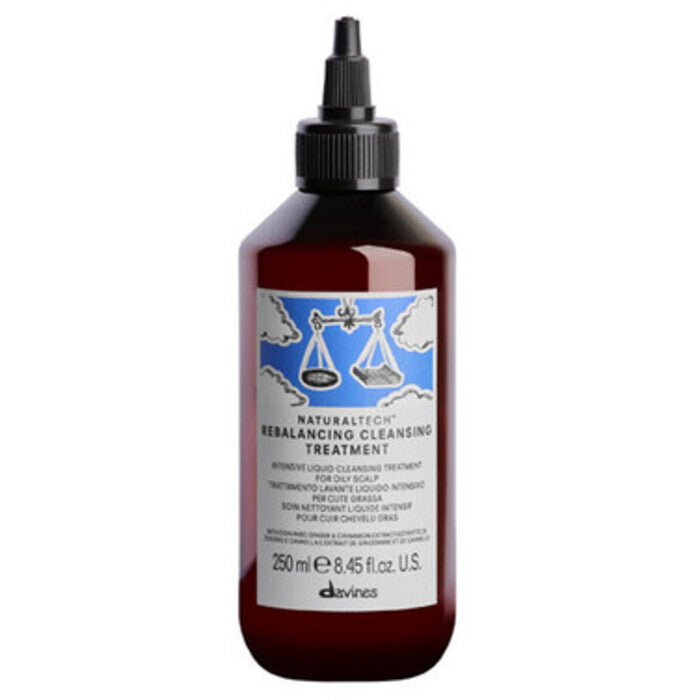 Davines Natural Tech Rebalancing Cleansing Treatment - Vlasová Kúra Pro Rychle Se Mastící Vlasy 250ml