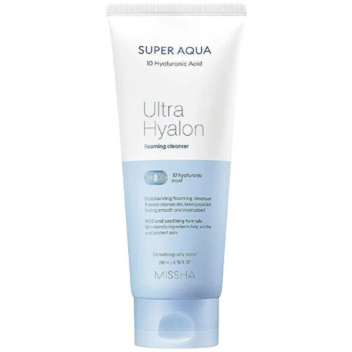 Missha Super Aqua Ultra Hyalron Foaming Cleanser 200ml