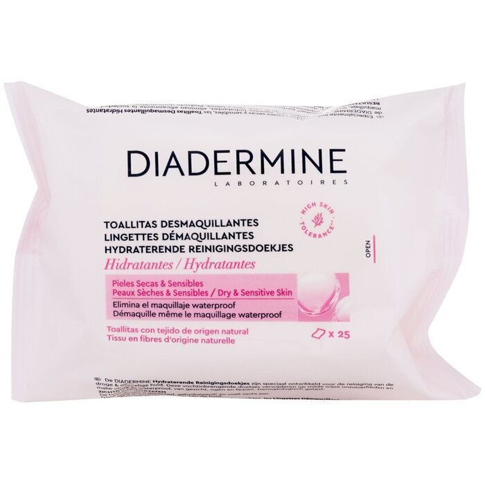 Diadermine Hydrating Cleansing Wipes 25.0ks