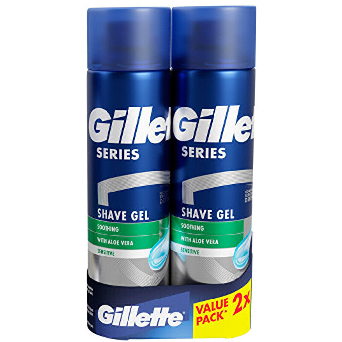 Gillette Series Shave Gel Duopack - Gift Set For Sensitive Skin 200ml