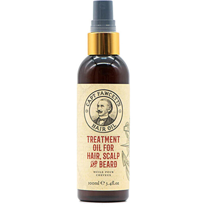 Captain Fawcett Hair Scalp And Beard Oil - Vyživující Olej Na Vlasy Pokožku Hlavy A Vousy 100ml