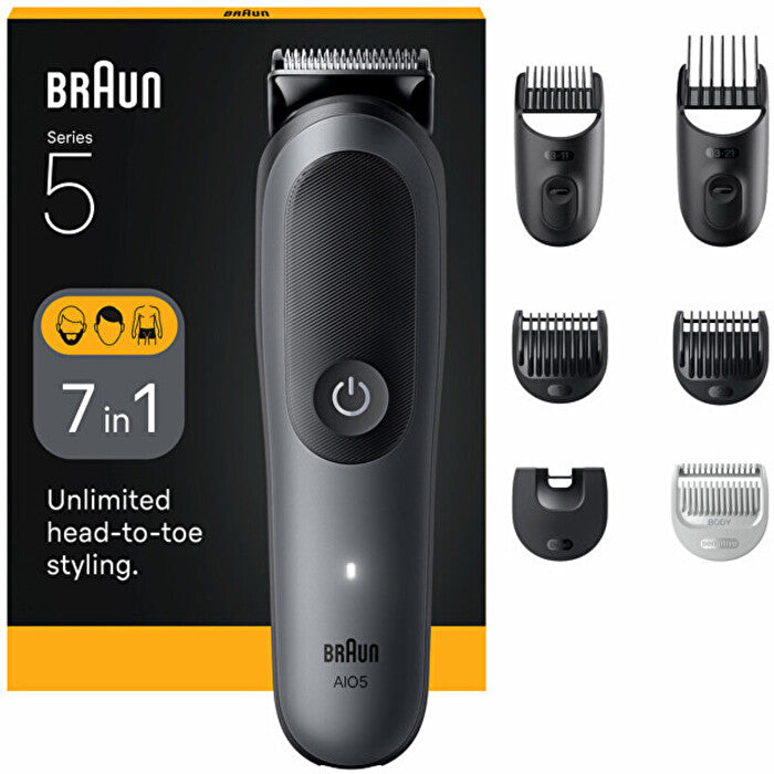 Braun Series 5 Aio5520 Grey - Multi-purpose Trimmer 7 In 1