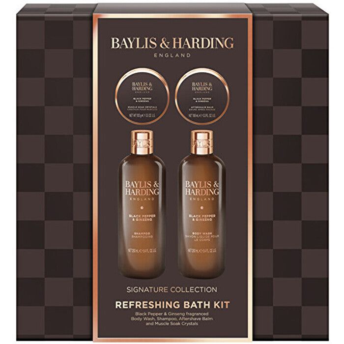 Baylis & Harding Refreshing Bath Kit ( Black Pepper & Ginseng ) - Gift Set