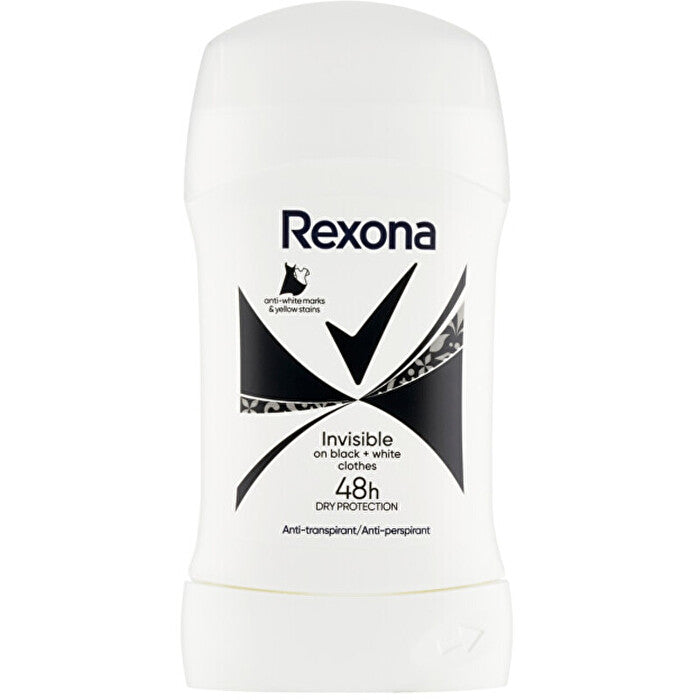 Rexona Invisible Black & White Antiperspirant - Tuhý Antiperspirant 50ml