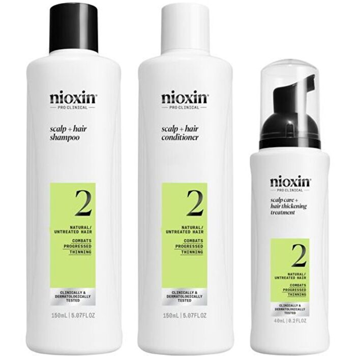 Nioxin System 2 Set - Fine Noticeably Thinning Natural Hair