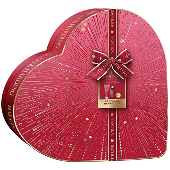 Baylis & Harding Midnight Cherry Heart Box - Body Care Gift Set