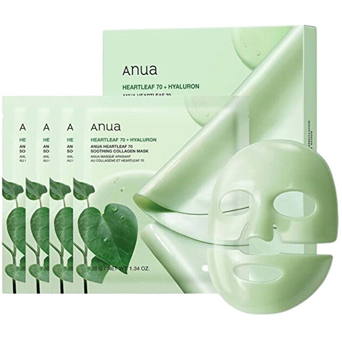 Anua Heartleaf 70 Soothing Collagen Mask - Mask Set 38.0g