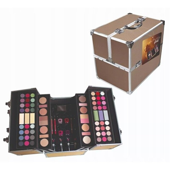 2K Super Model Beauty Train Case - Gold Edition 122.6g