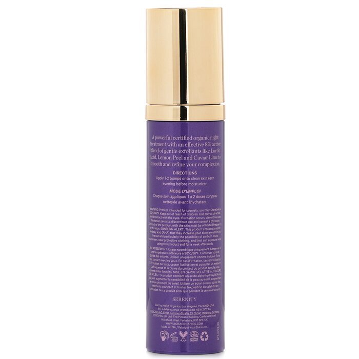 Kora Organics Noni Night AHA Resurfacing Serum 30ml/1.01oz