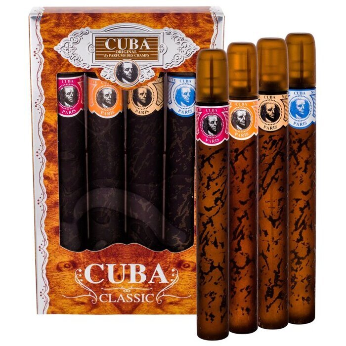 Cuba Classic Gift Set Gold Eau De Toilette 35ml Orange Eau De Toilette 35ml Red Eau De Toilette 35ml Blue Eau De Toilette 35ml 140ml