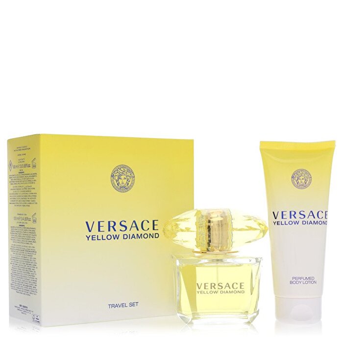 Versace Yellow Diamond Gift Set - Eau De Toilette Spray + 3.4 oz Body lotion