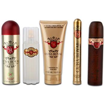 Cuba Royal Must Have Gift Set Eau De Toilette 100ml 35ml Eau De Toilette After Shave 100ml Shower Gel 200ml And 200ml Deospray 100ml