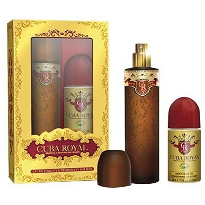 Cuba Royal Gift Set Eau De Toilette 100ml Deodorant Roll-on Royal 50ml 100ml