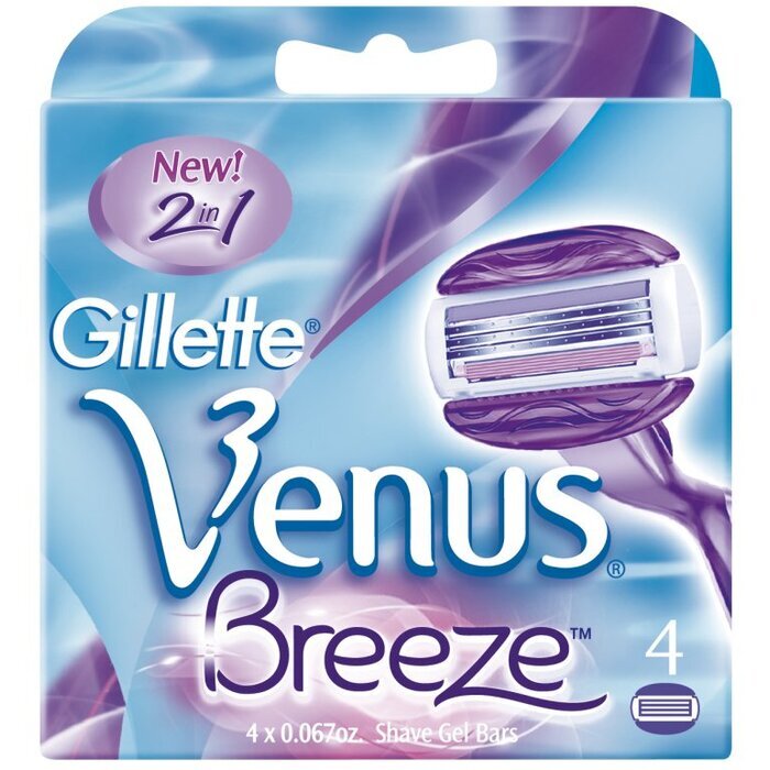 Gillette Venus Breeze (4 Pcs) - Replacement Head 4.0ks