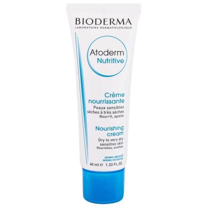 Bioderma Atoderm Nutritive High Nutrition Cream - Nourishing Soothing Cream For Dry Skin On The Face 40ml