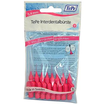 TePe Interdental Brush Normal (0.4 Mm Pink 8 Pcs) - Interdental Toothbrushes