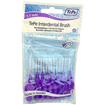 TePe Interdental Brush Normal (1.1 Mm Purple 8 Pcs) - Interdental Toothbrushes