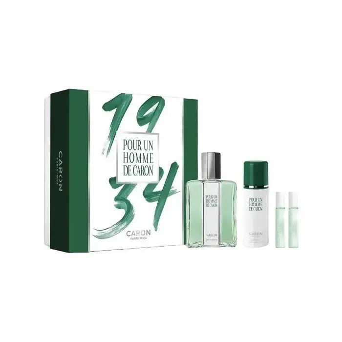 Caron Pour Un Homme De Caron Man Set Eau De Toilette 75ml & Deodorant Spray 50ml & 2x 5ml (le Matin Eau De Toilette & Le Soir Eau De Parfum)