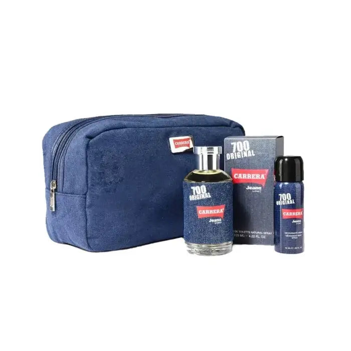 Carrera Jeans 700 Original Uomo Man Set Eau De Toilette 125ml & Deodorant 50ml & Beauty Case