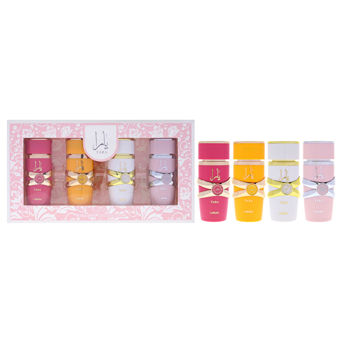 Lattafa Yara Gift Set - Mini My Yara Eau De Parfum Collection Set contains Yara, Yara Moi, Yara Tous, Yara Candy all sized Eau De Parfum