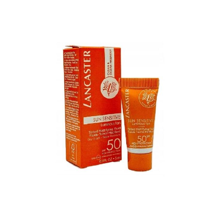 Lancaster Sun Sensitive Tinted Mattifying Fluid Spf50 3ml Cream Miniature