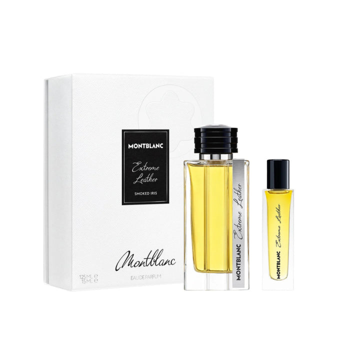 Mont Blanc Extreme Leather Smoked Iris Man Set Eau De Parfum 125ml & Eau De Parfum 15ml