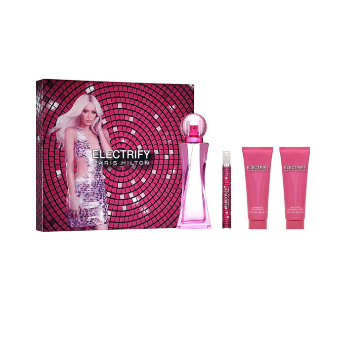Paris Hilton Electrify Woman Set Eau De Parfum 100ml & Eau De Parfum 10ml & Bl 90ml & Sg 90ml
