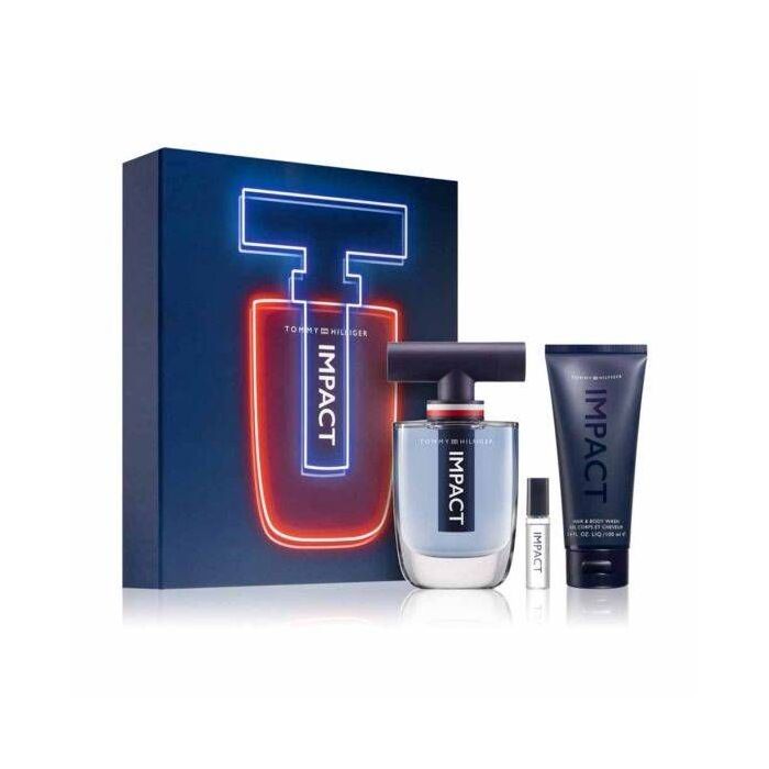 Tommy Hilfiger Impact Man Set Eau De Toilette 100ml & Eau De Toilette 4ml & Hair & Body Wash 100ml