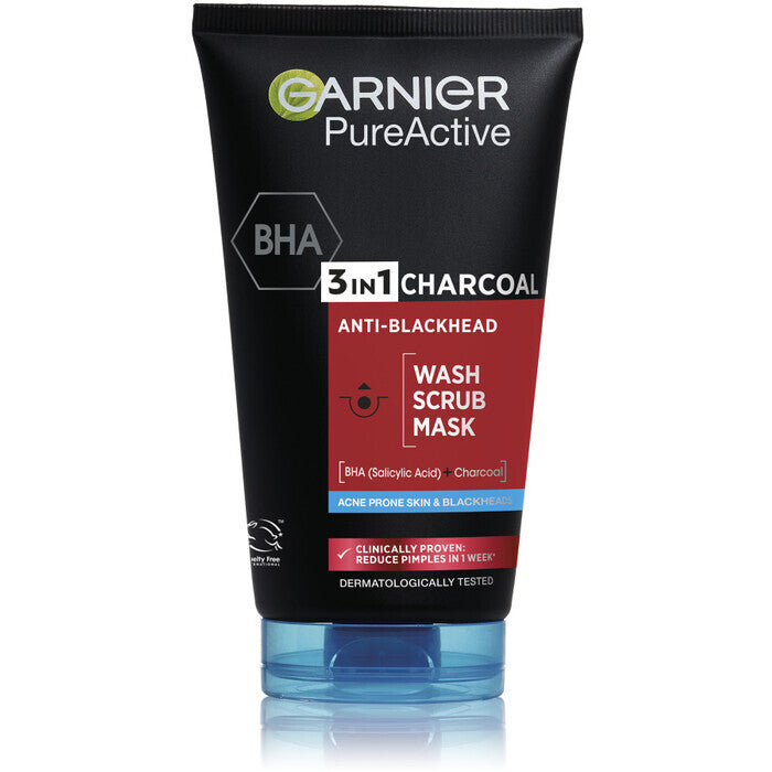 Garnier 3v1 Black Pure Active (intensive Charcoal Anti-blackhead) 150ml 150ml