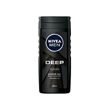 Nivea Deep Clean Shower Gel - Shower Gel For Men 250ml