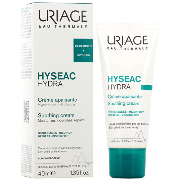 Uriage Regenerative And Moisturizing Skin Cream For Dry And Irritated Acne Treatment Hyseac ( Hydra Soothing Cream ) 40ml 40ml