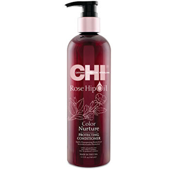 Farouk Systems Chi Rose Hip Oil Color Nurture Protecting Conditioner - Protective Conditioner For Colored Hair 340ml
