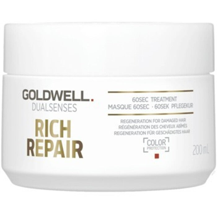 Goldwell Mask For Dry And Damaged Hair Dualsenses Rich Repair (60sec Treatment) 200ml