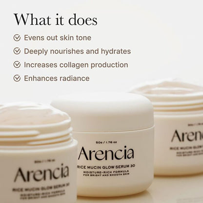 Arencia Rice Mucin Glow Serum 30 50g