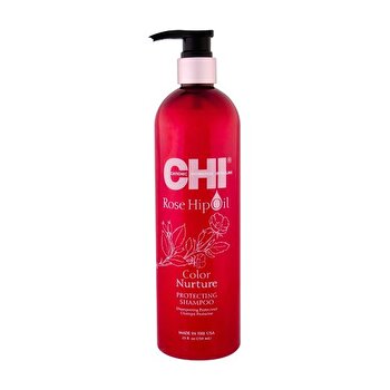 Farouk Systems Chi Rose Hip Oil Color Nurture Protecting Shampoo - Protective Shampoo For Colored Hair 739ml